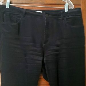 Loft black corduroy skinny jeans